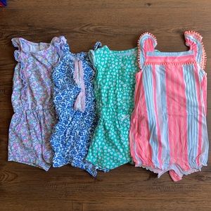 Bundle of 4 Carter’s Rompers (24 months)